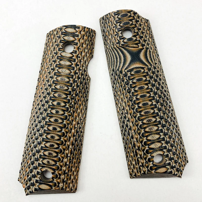 1 paio G10 materiale tattica 1911 modelli impugnature maniglia Patch personalizzato fai da te bilance pistola gambo accessori parti lastra antiscivolo