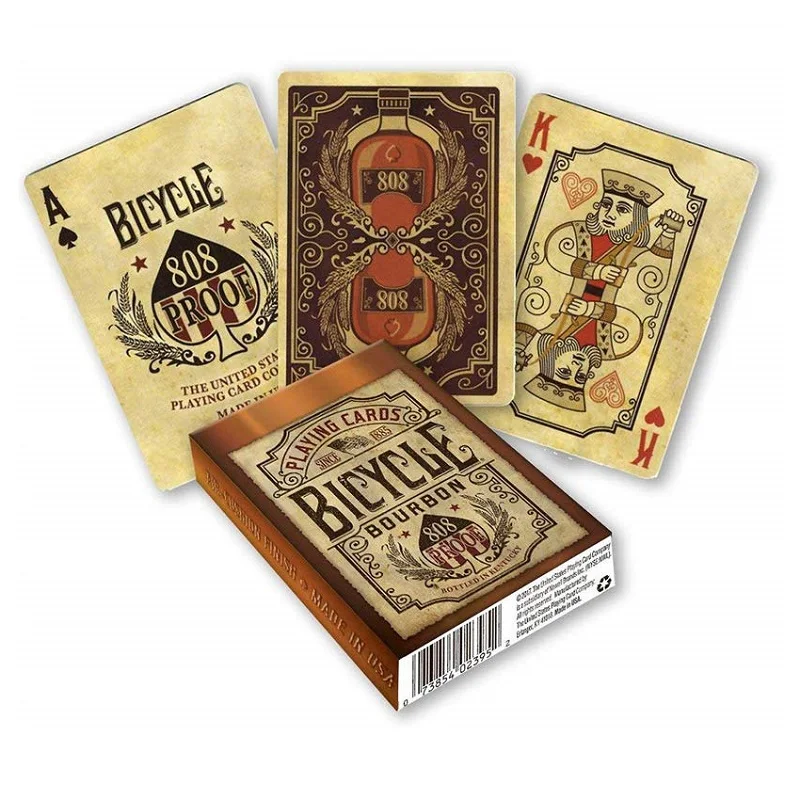 Bicycle Bourbon 808 Proof Playing Cards Kentucky Whiskey Deck USPCC Collectible Poker Card Games Magic Tricks Props for Magician