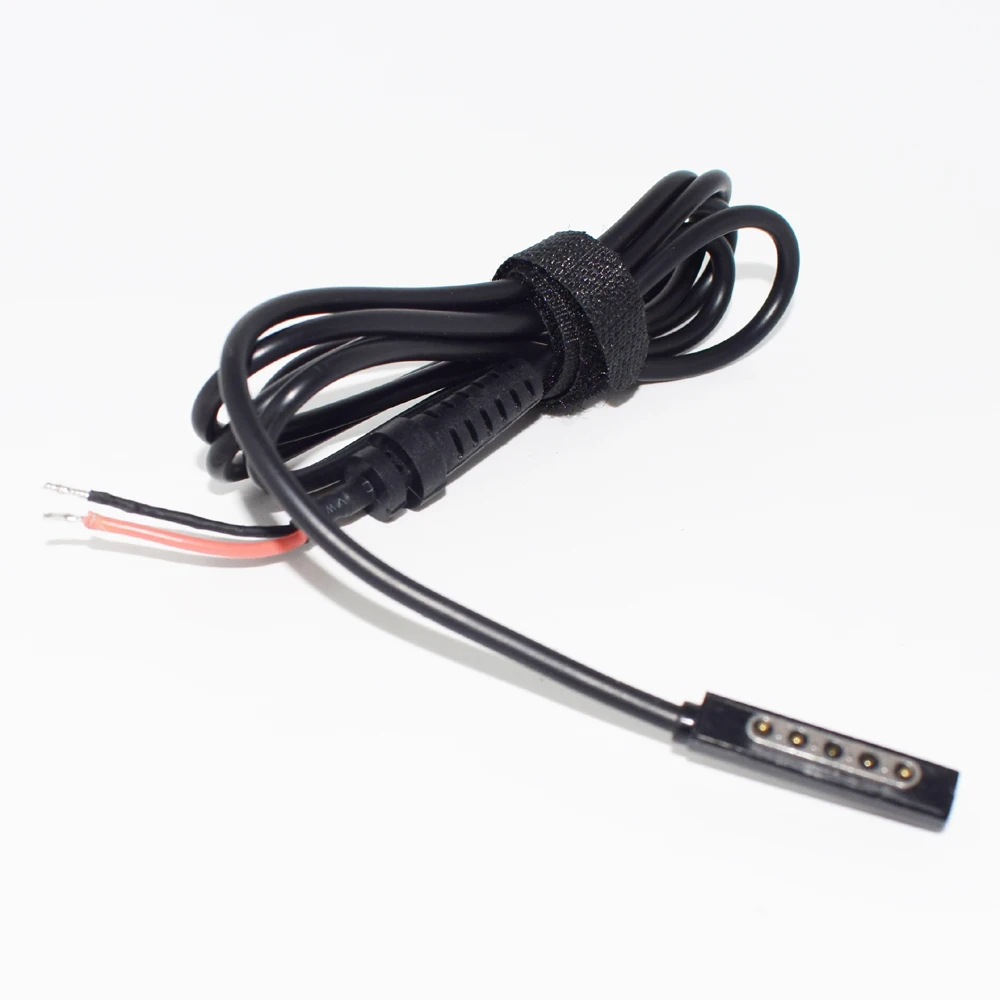 1pc 1.2M/4FT Microsoft Surface RT Pro 2 Tablet Pigtail DIY Cord Cable Black