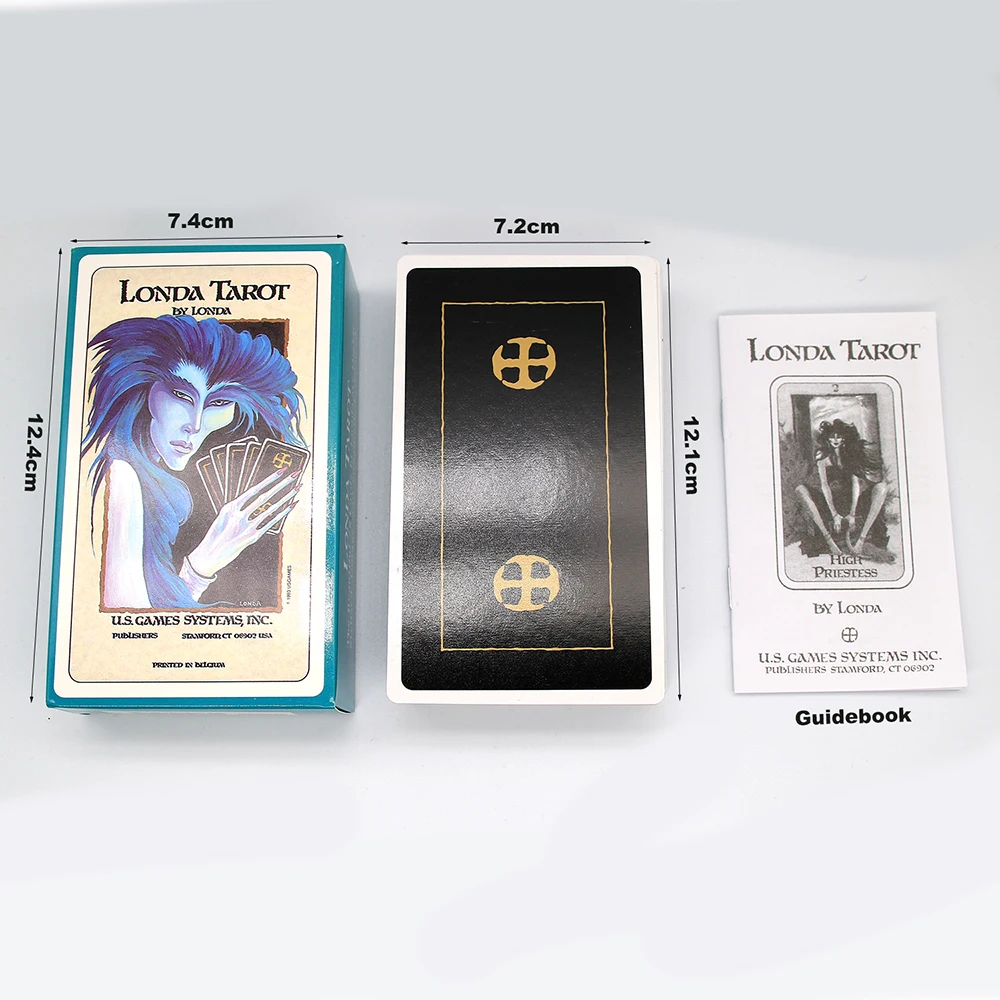 Londa Tarot Out of Print Beautiful 78 Cards Highly Stylized Unique Spiritually Influenced Deck Card Game with Guidebook OFP