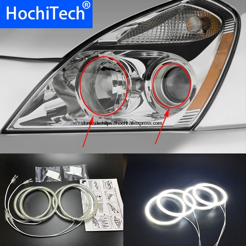 HochiTech for Kia Carnival Sedona 2006-10 Ultra bright SMD white LED angel eyes 2600LM  ring kit daytime running light DRL