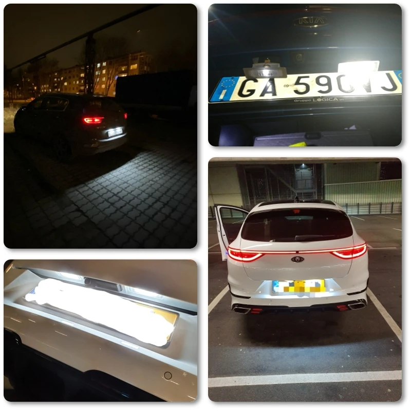 2x Past Voor Kia Soul Sk3 2019-2023 Doorgaan Gt 2019 2020 2021 2022 2023 Smd Canbus Foutvrije Witte Led Kentekenplaatlampen