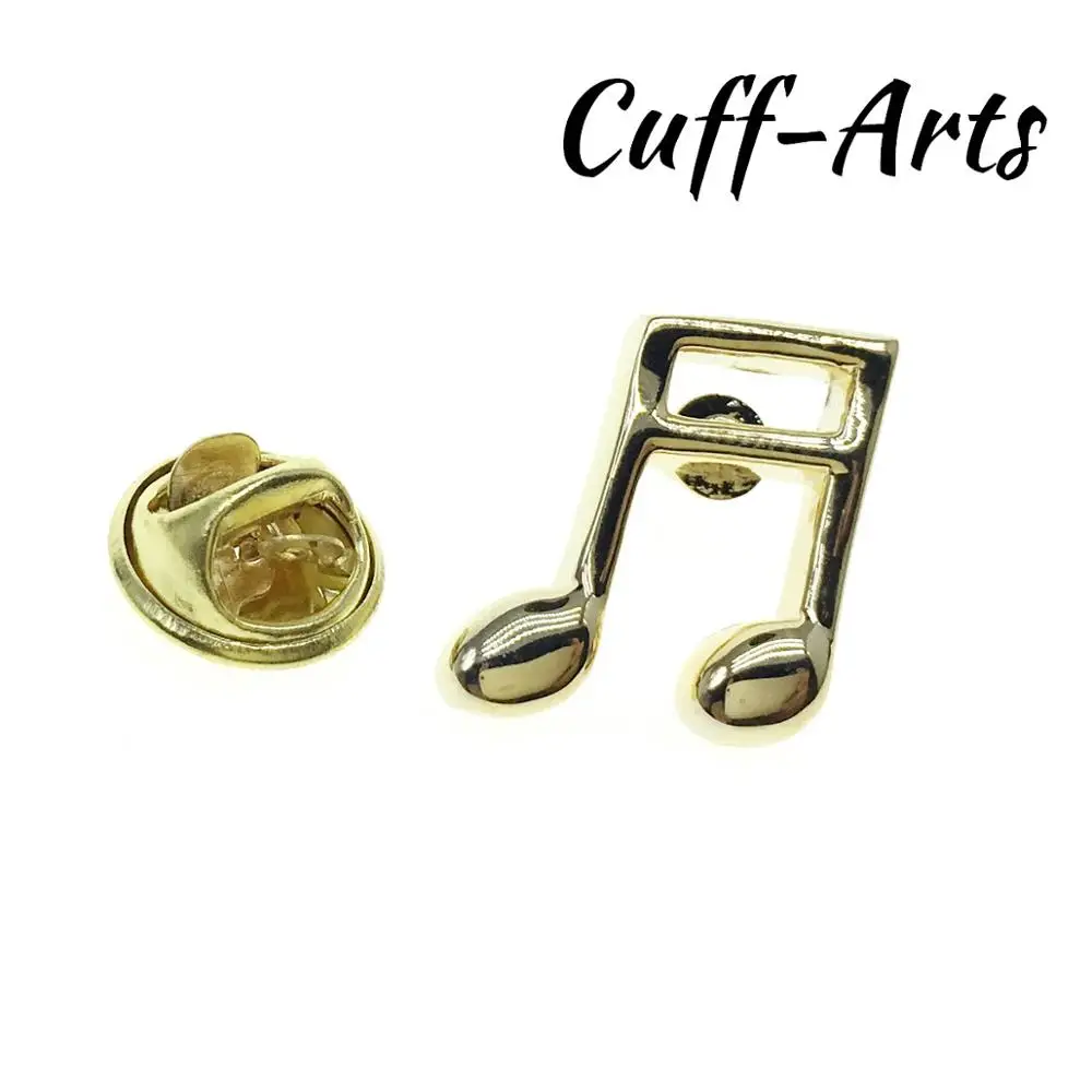 Lapel Pin Badges Gold Quaver Music Note Lapel Pin Badge Fashion Brooches Novelty Pin Jewelry By Cuffarts P10415