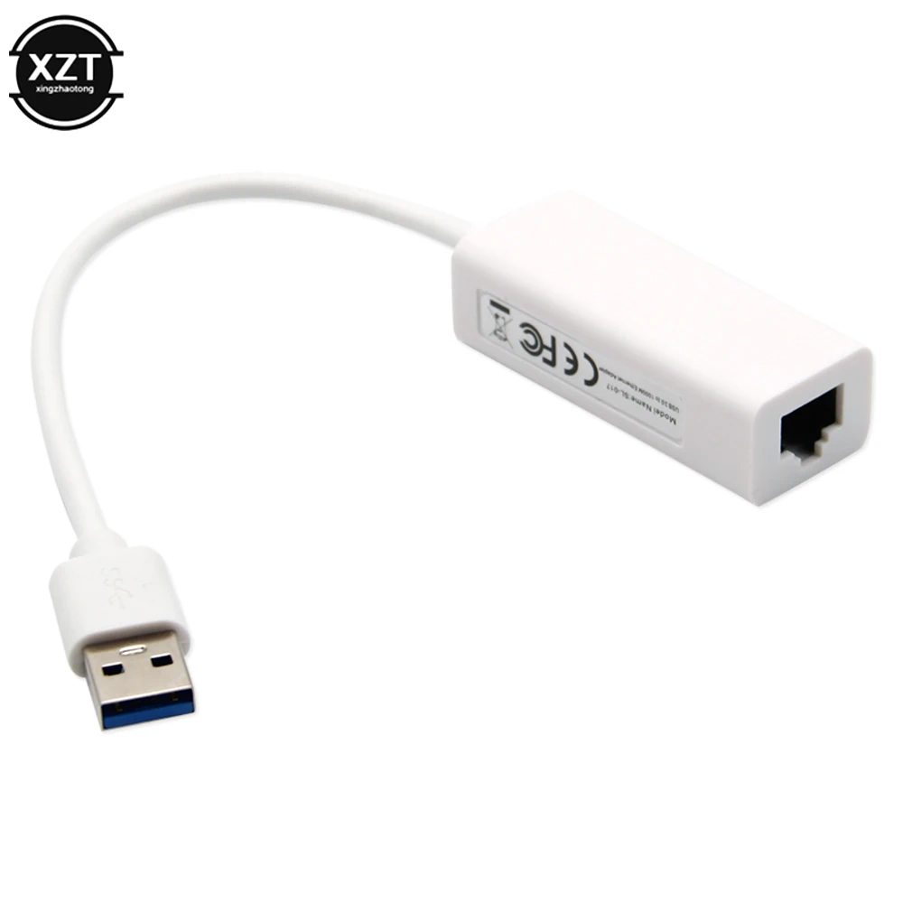 USB 3.0 Gigabit Kartu Jaringan Ethernet Ke RJ45 10/100/1000 Mbps Adaptor Ethernet dengan Kabel untuk Laptop Win 8 10 Macbook Xiaomi PC