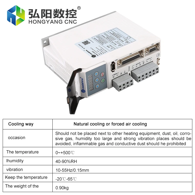 Leadshine محرك تيار متردد محرك سيرفو L5-400Z تحكم جهد الإدخال AC187-240V 50-60HZ محرك معزز ACM6004L2F-B0-L-SS 1.27N 400W