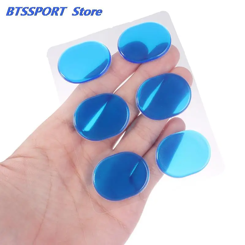 6Pcs/Sheet Pieces Drum Damper Gel Pads Silicone Drums Silencer For Drums Tone Control Percussion Instrument Accessories