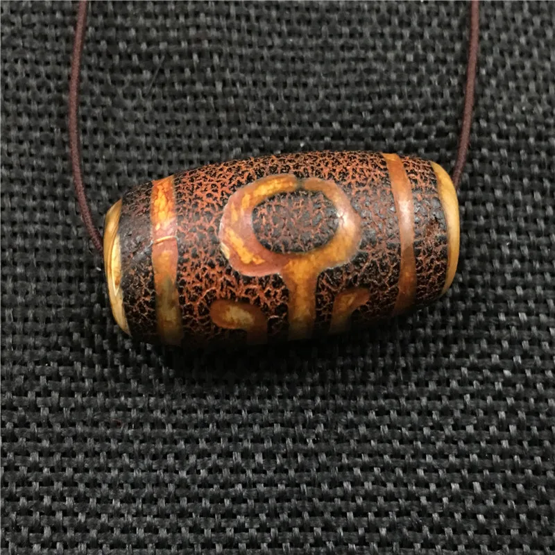 

Authentic Pure Tibetan Old Dzi Bead Agate Tortoise Sky Eye Necklace