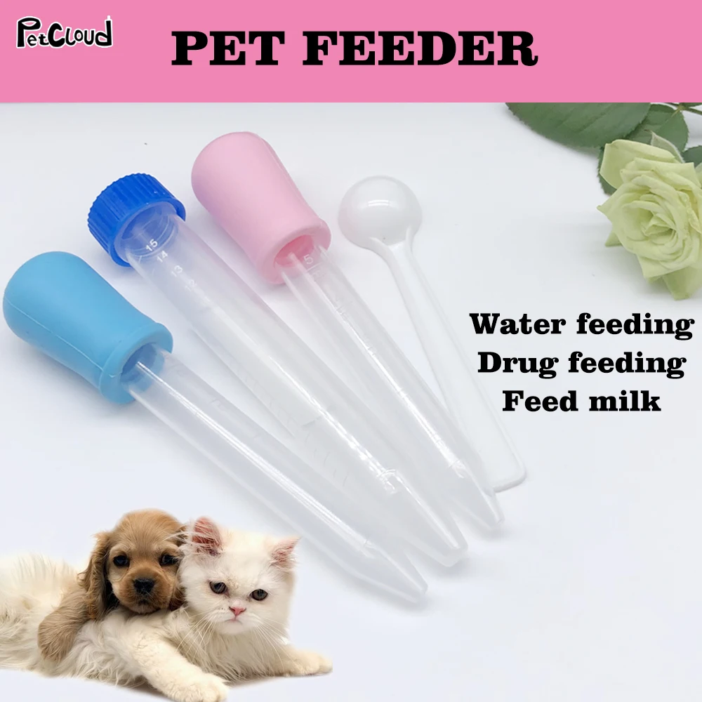 

Plastic Dog Cat Dropper Medicine Feeder Silicone Soft Head Pipette Liquid Food Dropper Puppy Kitten Milk Bottle Stick PetCloud