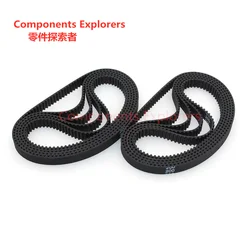 2GT Rubber Timing Belt 3.5/6/9mm C=162 164 166 168 170 172 174 176 178 180 182mm GT2 Synchronous Belts 3D Printer Part