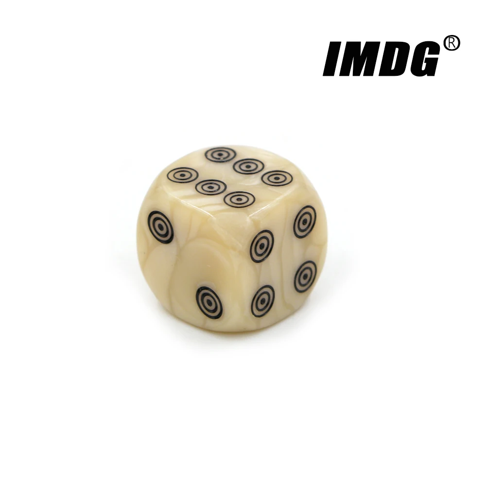 10pcs/pack 16mm Acrylic Ivory Dice Rounded Entertainment Party Cubes Mahjong Accessories Dice