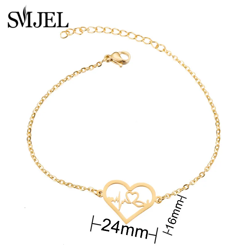 Stainless Steel Love Heart Infinity Bracelets For Women Party Gift Fashion Joyas de Charm Bracelets Jewelry Valentine\'s Gift