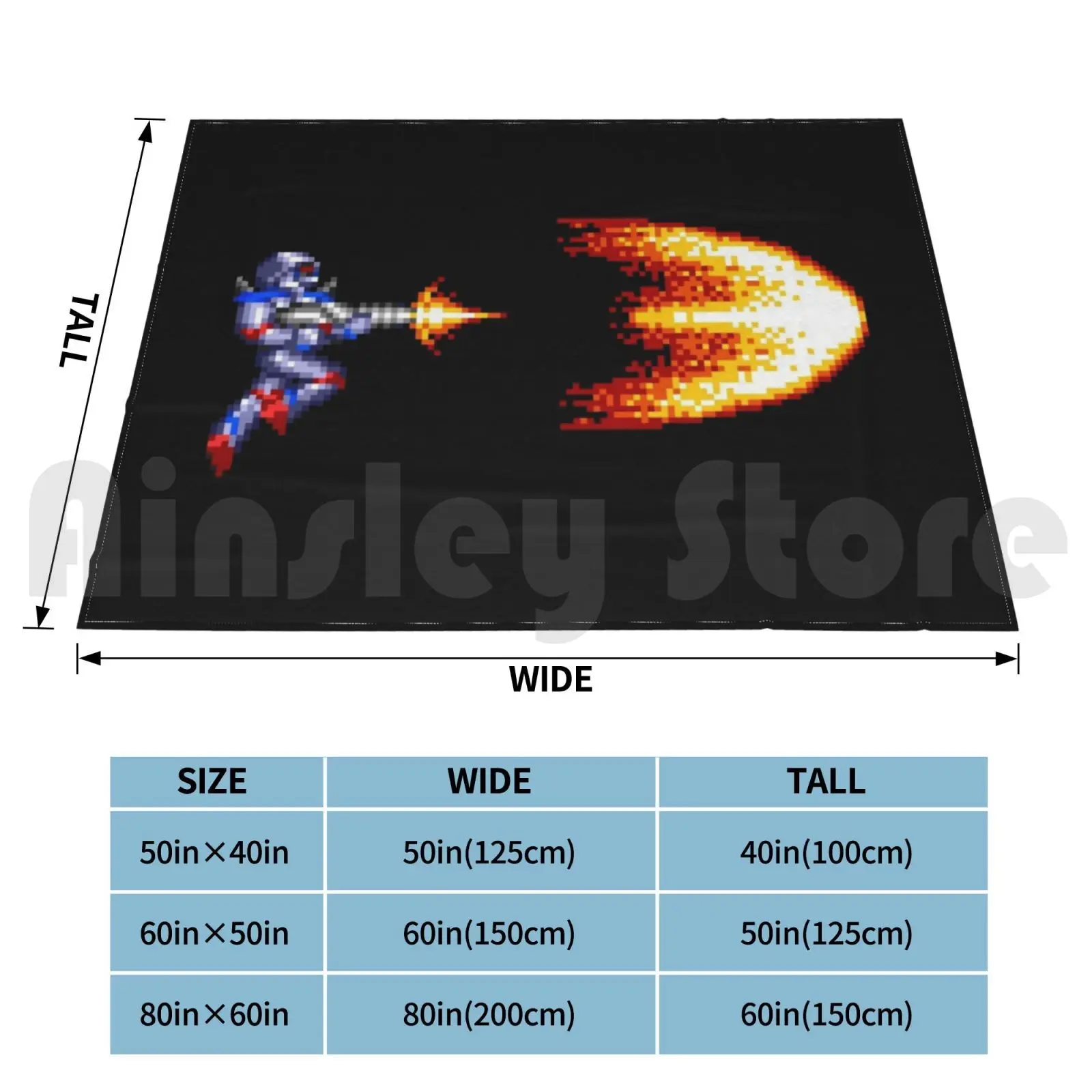 Turrican 2 Laser Blanket Fashion Custom Turrican Turrican 2 Pixel Weapon Laser Amiga Shooter Pixelart Retrogaming