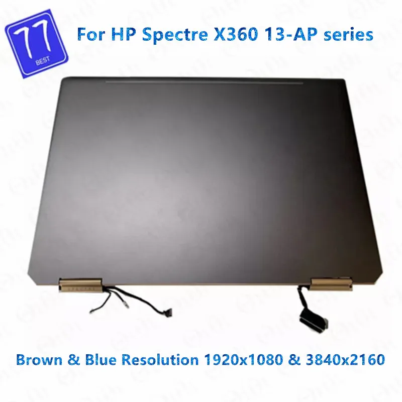 13.3 "Fhd Uhd Voor Hp Spectre X360 13-AP Serie Lcd Touch Screen Vervanging Volledige Vergadering Met Scharnieren L3748-001 L37650-001