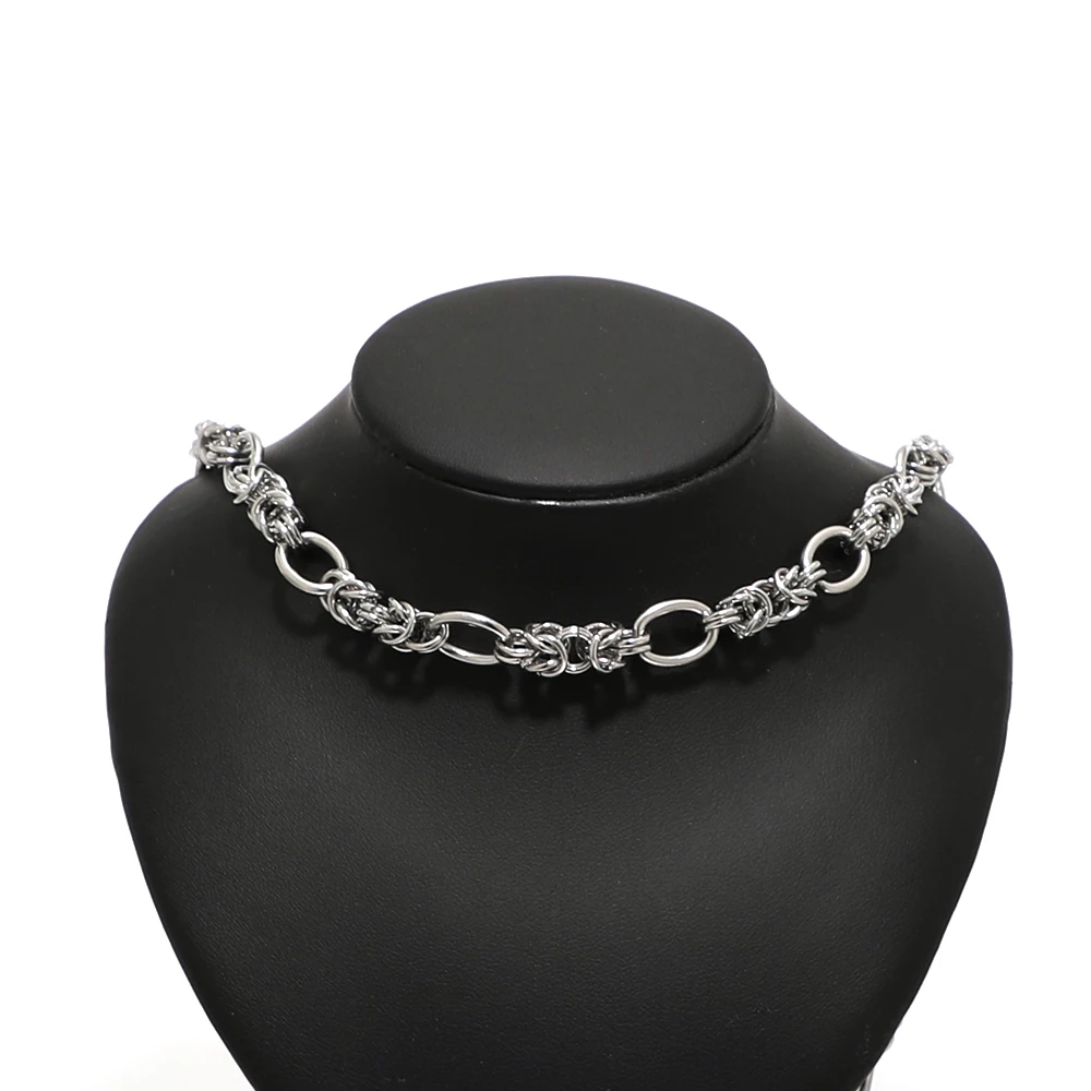1 Meter Edelstahl 304 Grobe Knotenketten DIY Schmuckherstellung Zubehör Hip-Hop Halsketten Armbänder Zubehör – Detail 4