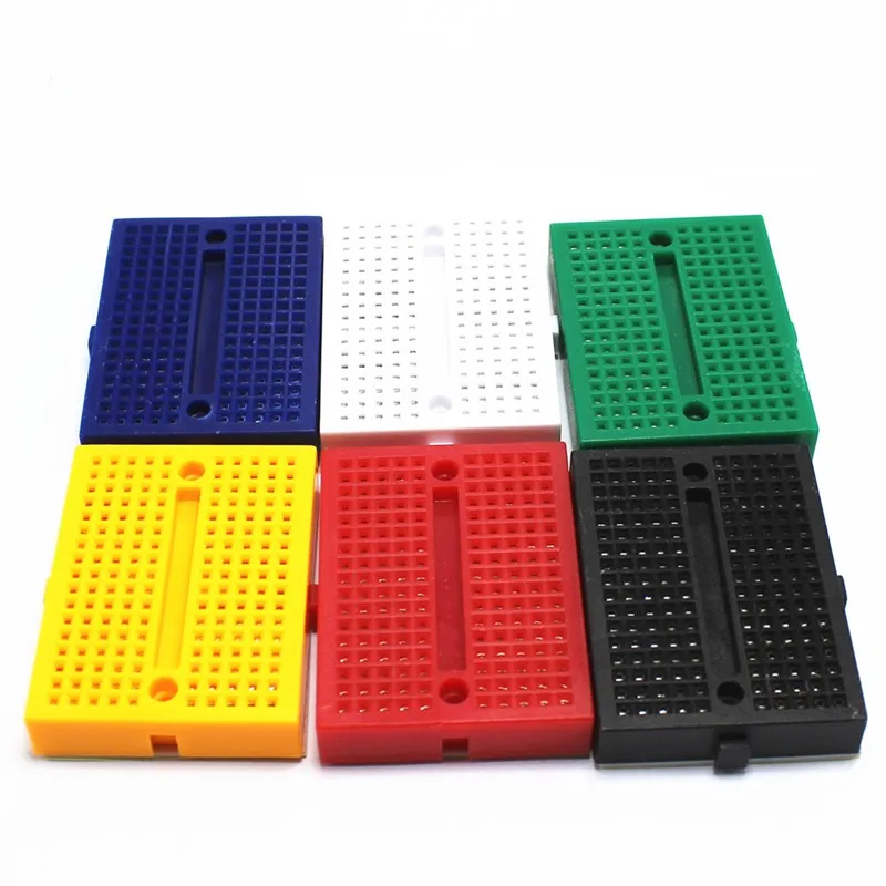 6PCS SYB-170 Universal Solderless Prototype Breadboard 170 tie-points Mini Breadboard kit for Arduino