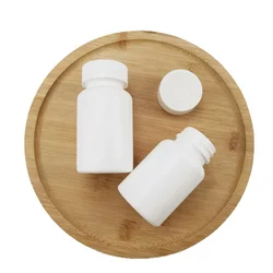 50pcs 150ml 150cc White Plastic HDPE Pill bottle Capsule Container Vitamin Box With CRC Caps Seal lids for Medical