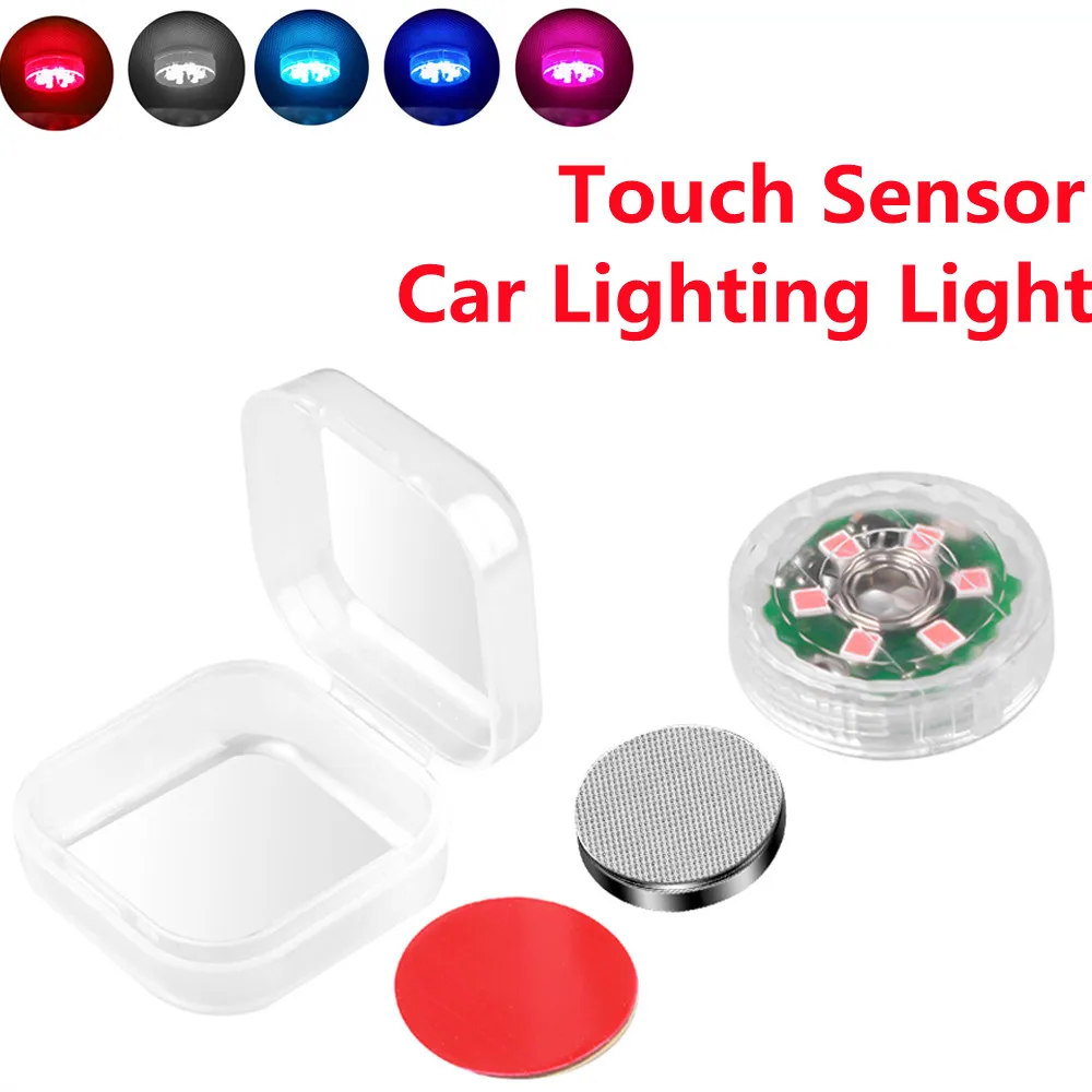 Car Interior Light Finger Touch Sensor Car Lighting Light 6 LED Roof Read Bulb Trunk Portable Lamp Reading Light Car Roof Bulb