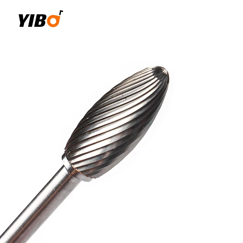 H Type Head Tungsten Point Burr Die Grinder Abrasive Tool Drill Milling Carving Bit Carbide Alloy Rotary File Tool