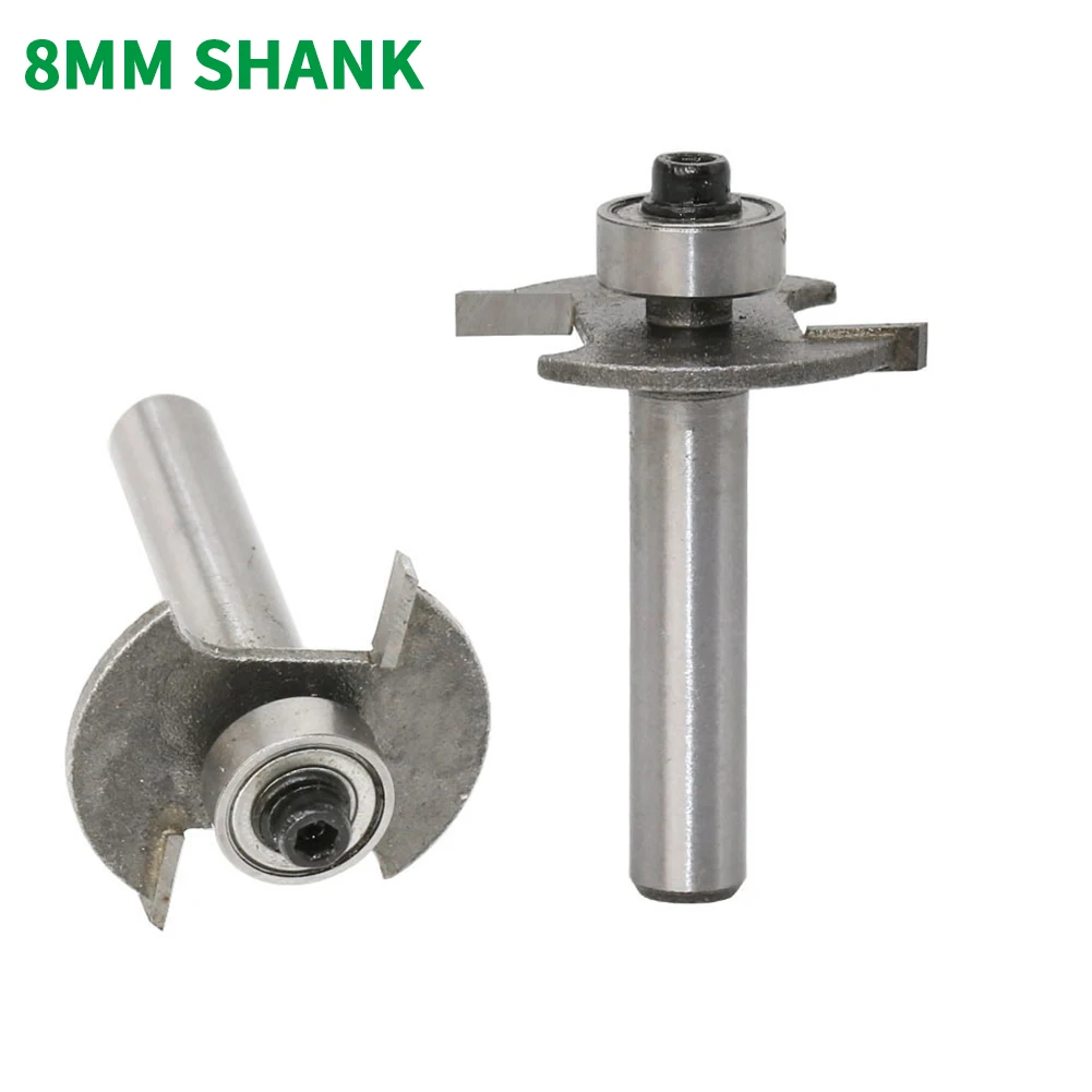 1PC 8MM Shank Milling Cutter Wood Carving T-Slot Milling Cutters Biscuit Joint Slot Cutter Jointing Slotting Router Bit Woodwork