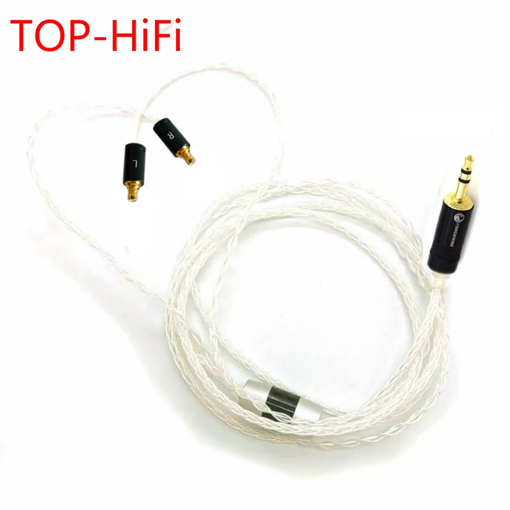 

TOP-HiFi 8 Cores 7n Occ Silver Plated Headphone Upgrade Cable For Ie500 Pro Ie400 Pro Ie400pro Ie500pro Headphones