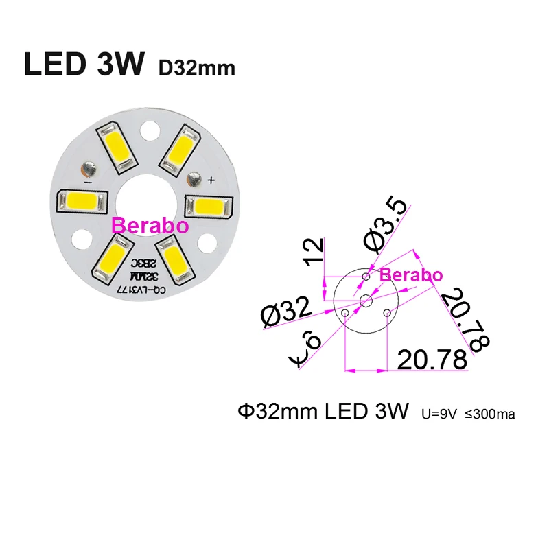 5 Stück SMD5730 LED-Lampenperlen 3W6W9W12W 18W36W Helligkeits-Lichtplatinen für LED-Lampen und LED-Downlights Zubehör – Detail 9
