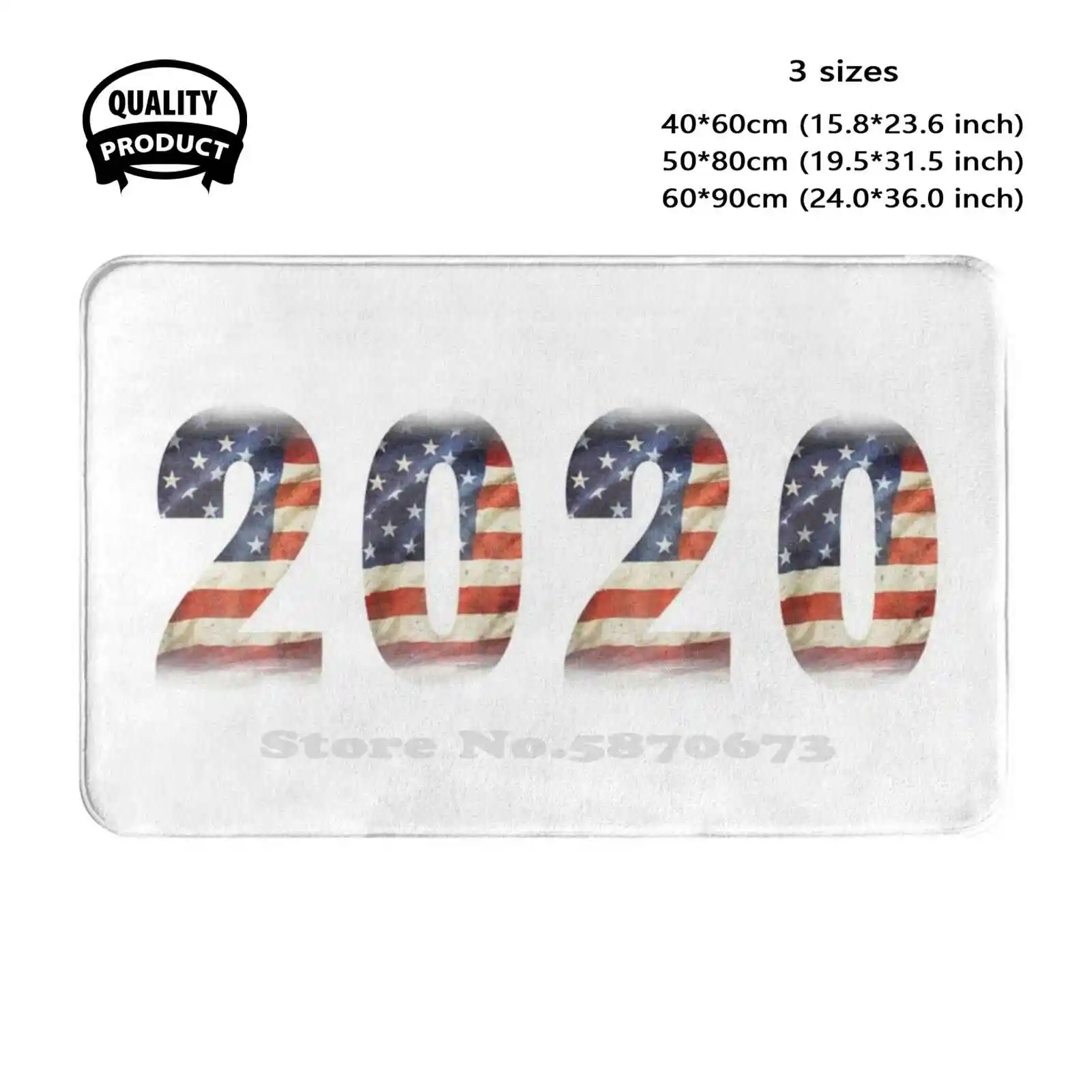 2020 Usa Election Flag Design Soft Cushion Home Carpet Door Mat Car Rug Usa Flag Elon Musk 2020 Run Vote Election Trump Rap