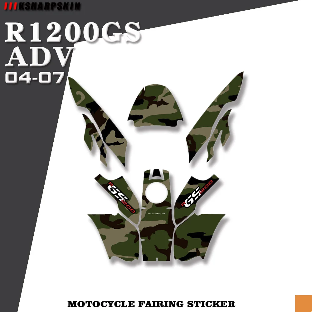 

The new motorcycle parts body fairing sticker waterproof personalized decorative film is suitable for BMW R1200GS ADV 2004-2007