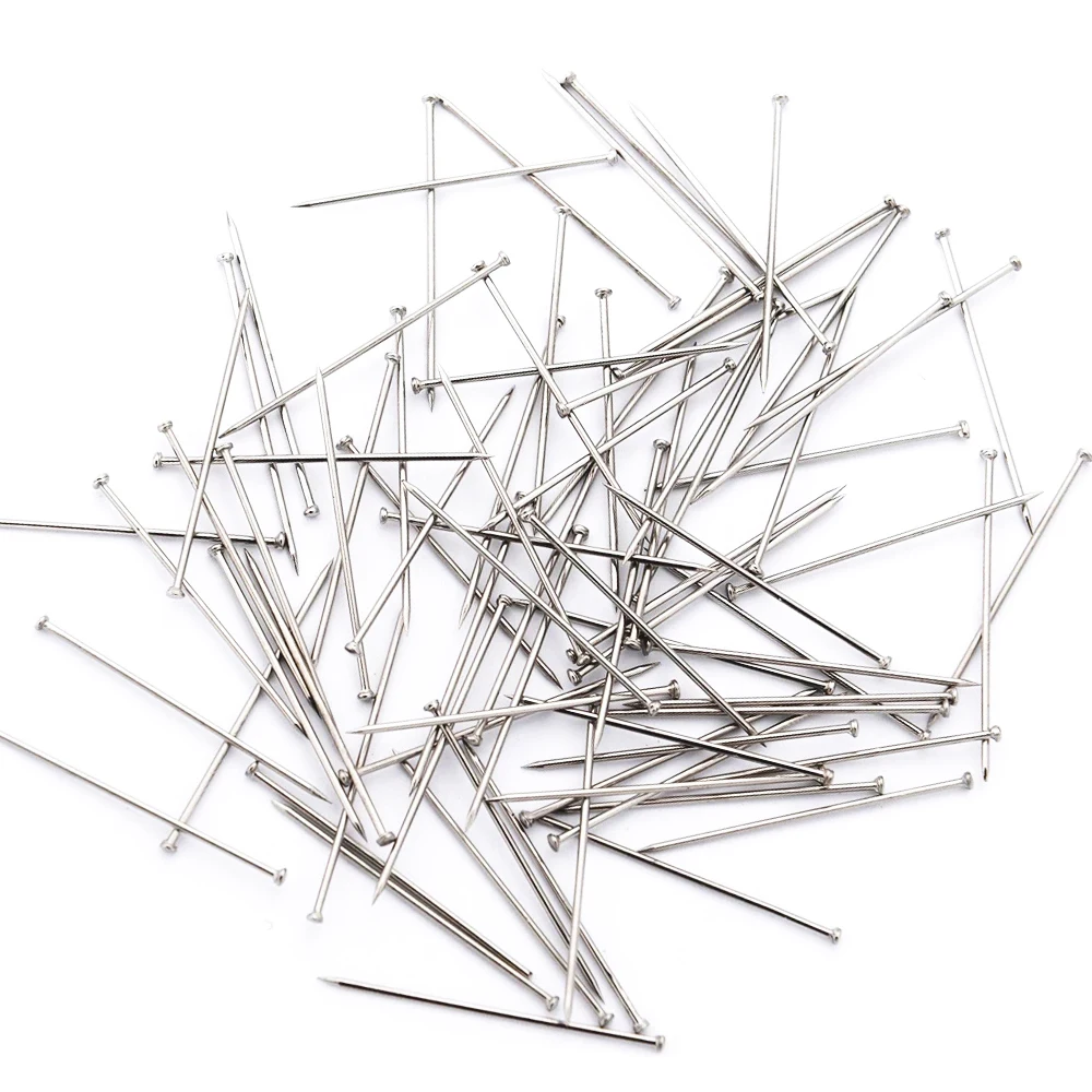 D&D 1kg/Box 0.7mm 2cm Stainless Steel Sewing Pins Fine Satin Pin Dressmaker Pins for Jewelry Making Sewing Craft Sewing tool