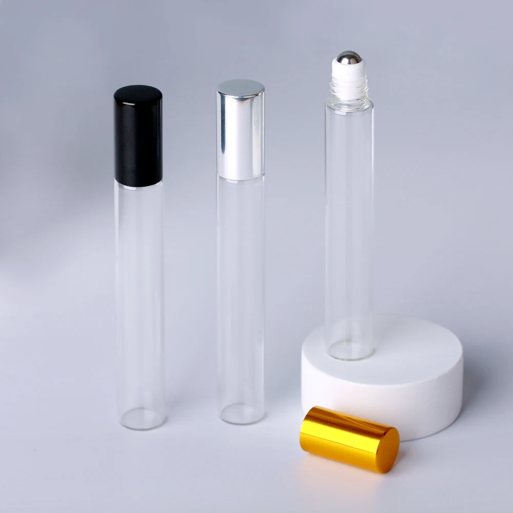 100 Teile/los 10ml Glas Parfüm Rolle auf Flasche mit Edelstahl Ball Ätherisches Öl Flasche – Detail 3
