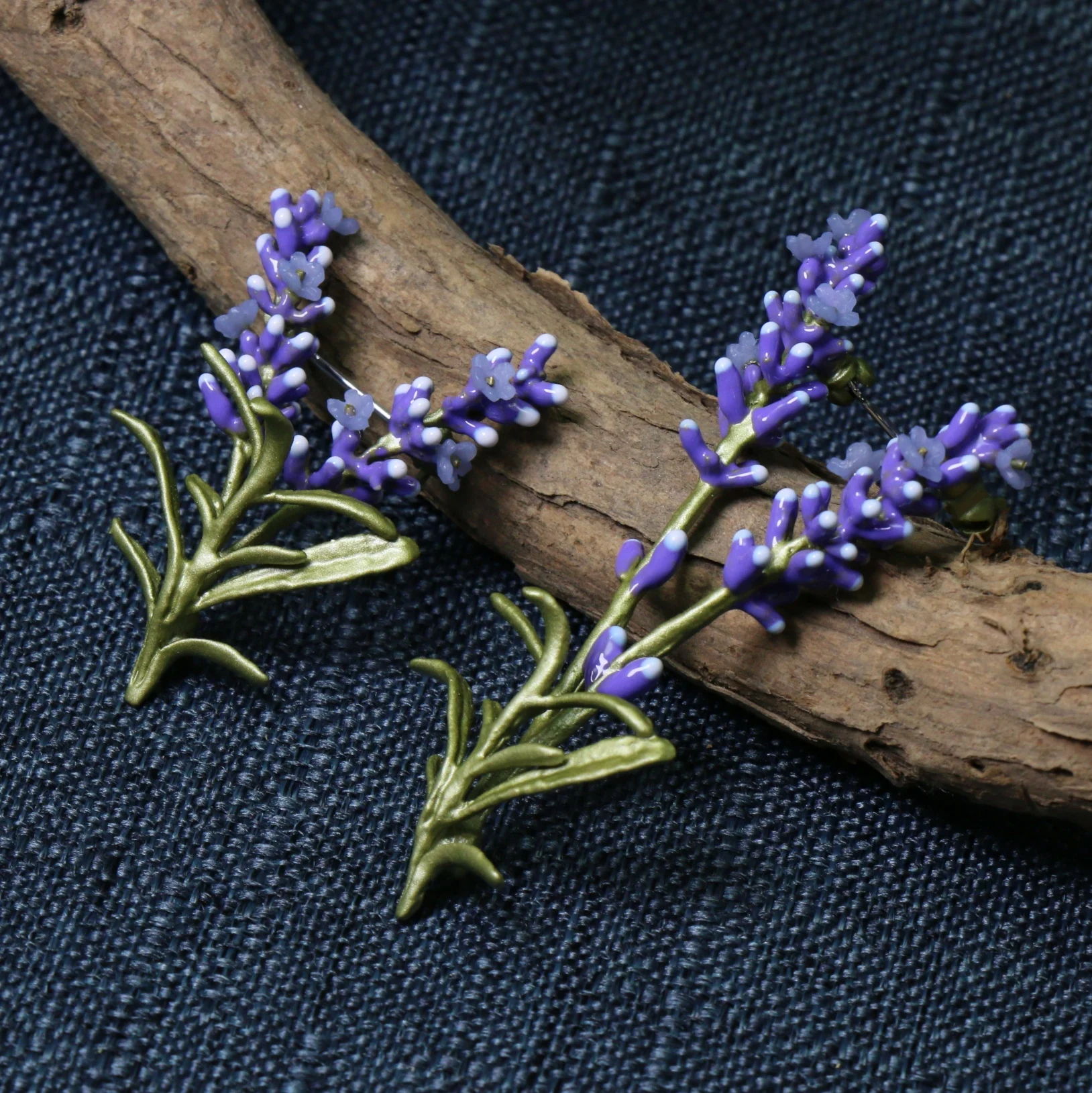 American designer new rural wind series of purple lavender brooch brooches female accessories accessories