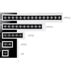 Luz descendente Led lineal empotrada, iluminación uniforme, fuente Invisible CRI90, TRIAC regulable, 0-10V, lámpara moderna para el hogar, 2W, 10W, 20W, 30W