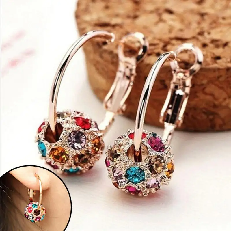 Tinh Tế Âm Nhạc Note Giảm Cân Bông Tai Đính Đá Cubic Zirconia Bông Tai Acupoint Kích Thích Từ Tính Trị Liệu Đốt Cháy Mỡ Món Quà Trang Sức
