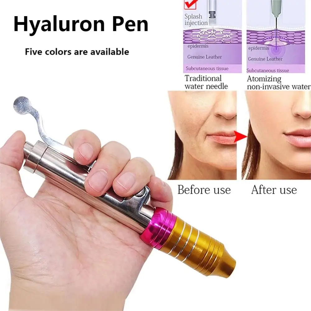 0.3ml NEW  Pressure Hyaluronic Acid Pen High density metal For Anti Wrinkle Lip injection hyaluron gun atomizer hyaluron pen