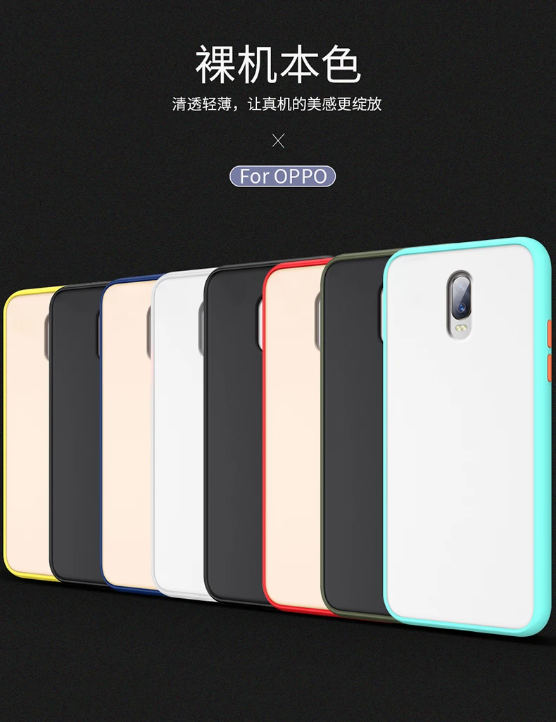 For OPPO A9 2020 Case Hard PC Transparent Matte Slim Protective Back Cover case for OPPO A5 2020 full cover phone shell