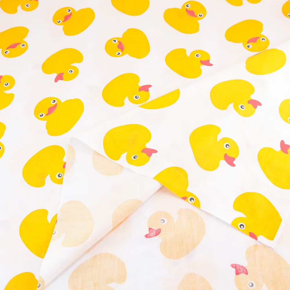 Teramila Fabrics Yellow Duck Cotton Fabric Tecido Quilting Bedding Decoration Tissue Home Textile Patchwork Sewing Cloth Craft