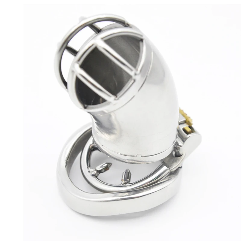 BLACKOUT A27X Stainless Steel Male Chastity Device Cock Cage Penis Ring with/without Barbed Anti-off Ring Fetish Adult Sex Toys