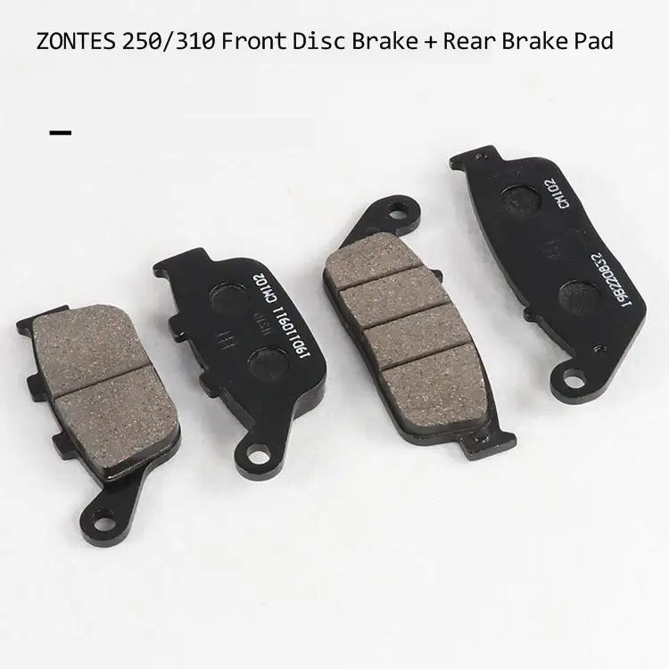 Motorcycle Brake Pad Front and Rear Disc Friction for Zontes 310 Zt310-x-t-r-v Zt250-s