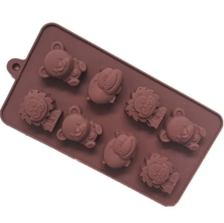 Fashion Hot Hippo Lion Bear Shape Silicone Mold, Jelly, Chocolate, Soap ,cake Decorating Diy Kitchenware ,bakeware Wholesale