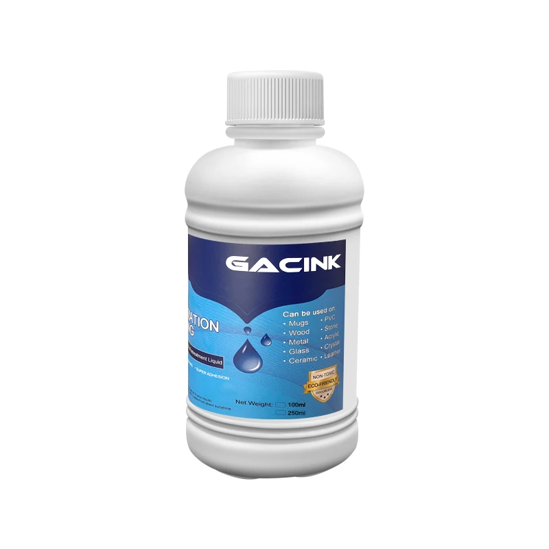 GACINK 250ML Special Sublimation Coating Liquid Pre-treatment Fluid For Mug Cup Stone Ceramic Leather Glass Crystal Marble Metal