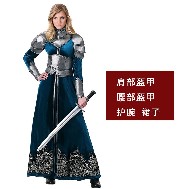 Trang Phục Hóa Trang Halloween Trẻ Em Thời Trung Cổ Chiến Binh Hiệp Sĩ Trang Phục Sân Khấu Biểu Diễn Cosplay Nhân Vật Điện Ảnh Trang Phục Kiếm Sĩ Cosplay Bé Trai