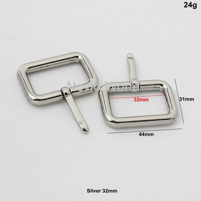 Nolvo World 5-20-50pcs 25-32-38mm pin buckle belt buckle factory leather bag buckle silver belt buckle