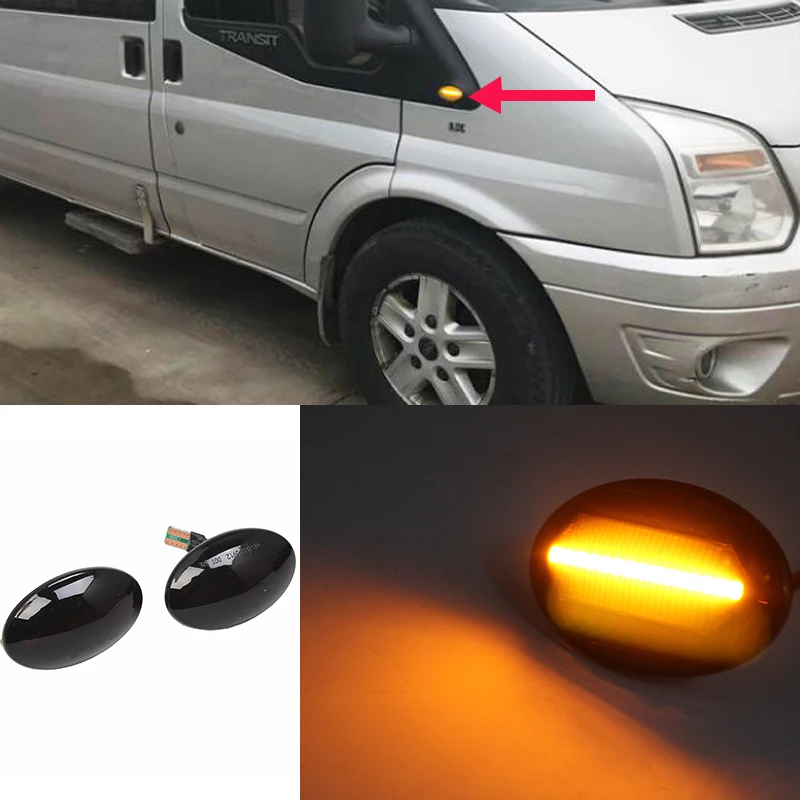 Side Marker Led Dynamic Turn Signal Light Flasher Indicator Blinker For Ford Fiesta MK3 MK4 Mondeo MK1 Transit Tourneo MK6 MK7