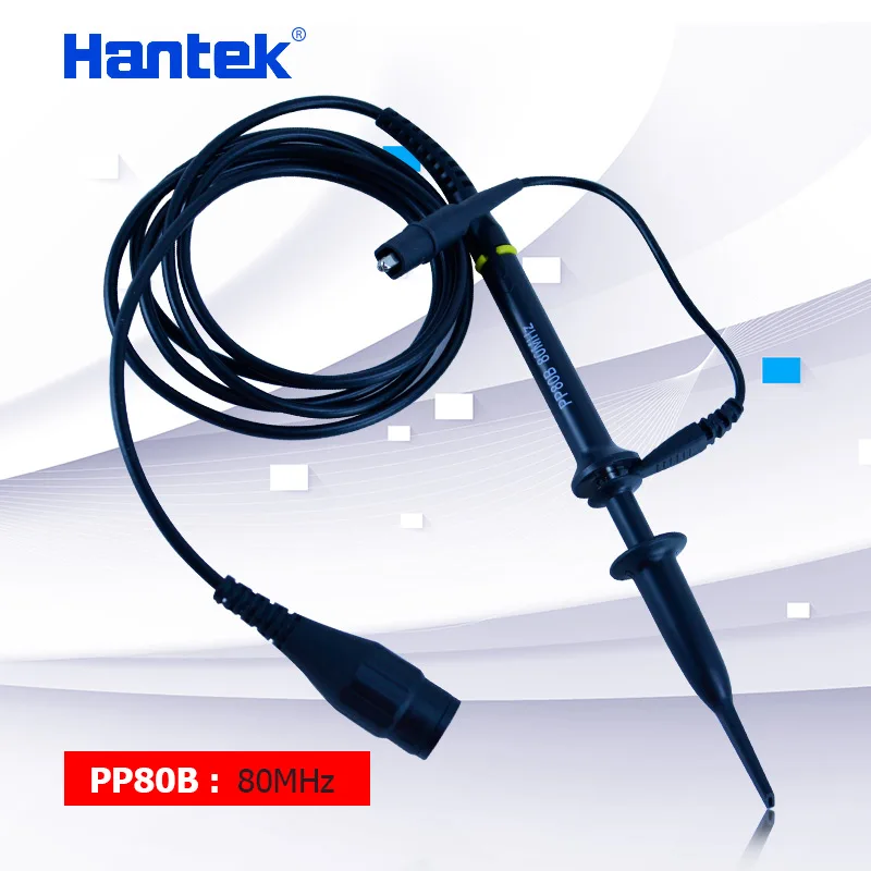 Oscyloskop cyfrowy sonda X1 X10 80Mhz PP-80B oscyloskopu sondy pomiarowe dla Hantek osciiloscope 130cm długość