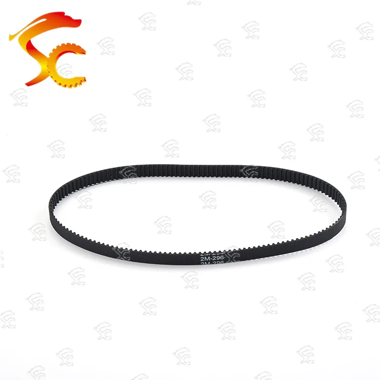 

10PCS 2gt296 band closed-loop rubber 2gt -296-6timing belt Teeth148Length 296mm wide 6mm10mm12mm15mm 3d printer belt wheel