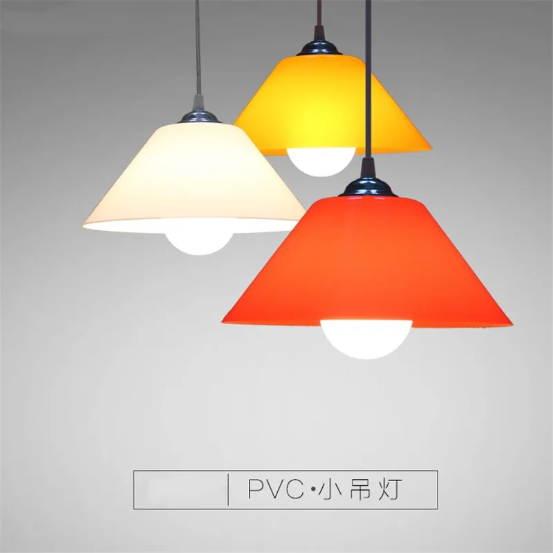 PVC Pendant Light Plastic Lampshade Modern Lighting Fixtures Kitchen Hanging Lamp Dinning Room Bedroom Home Decor Luminaire