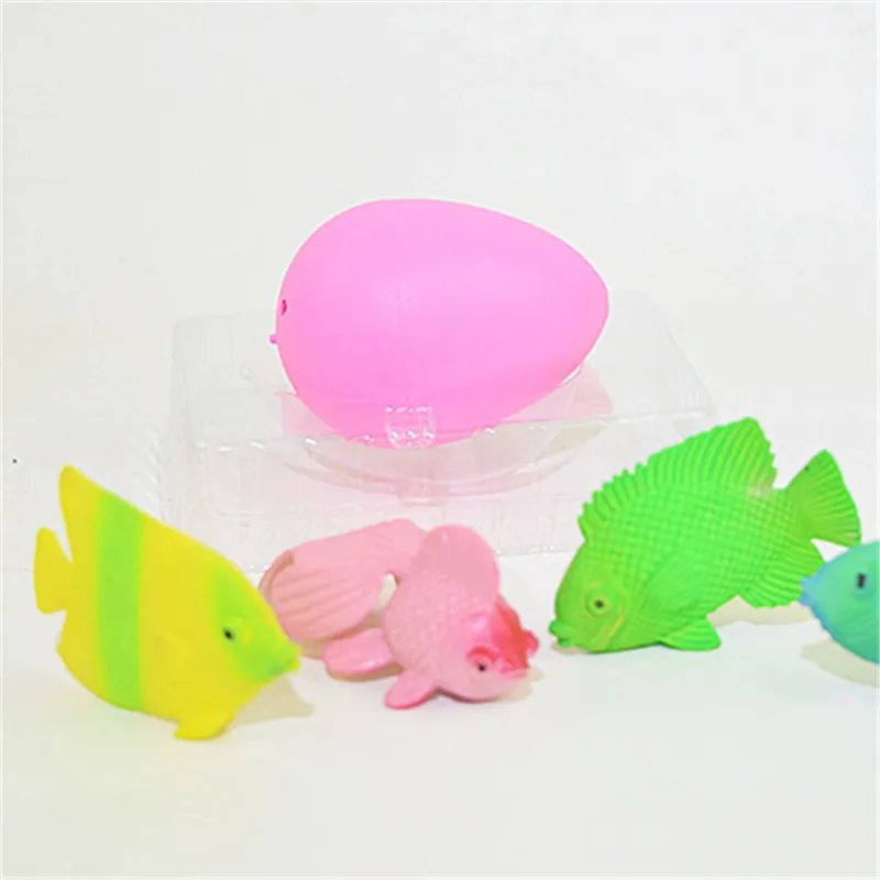 Surprise Blind Box Cartoon Little Fish Mermaid Unicorn Dolls Egg with Action Figure Bigger in the Water Toy Ponies Funny Gift