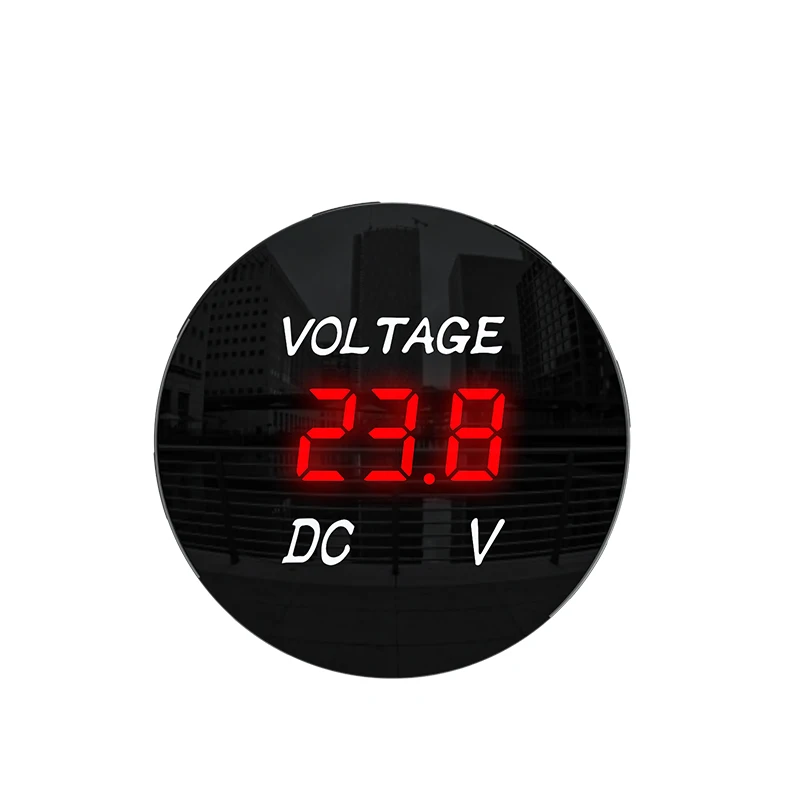 DC 12V 24V 36V Digital Panel Voltmeter Voltage Meter Tester Led Display For Car Auto Motorcycle Boat ATV Truck Refit Accessories