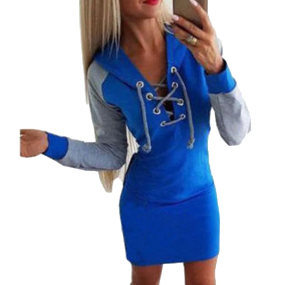 dress Autumn Fleece Letter Print Pullover Thick Loose Women Hoodies Sweatshirt Female Casual Dress Hoodies Bodycon Mini Dress