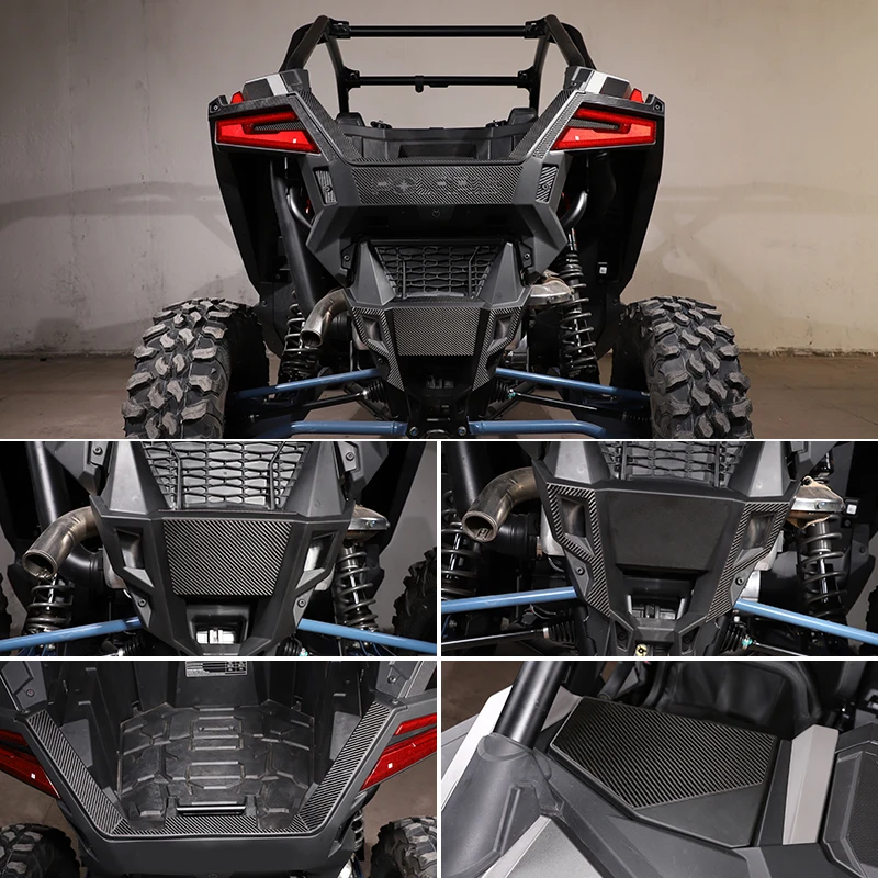 

For Polaris RZR PRO XP 2021 UTV Car Center console Storage box cover Co-pilot storage box cover Display screen decorate sticker