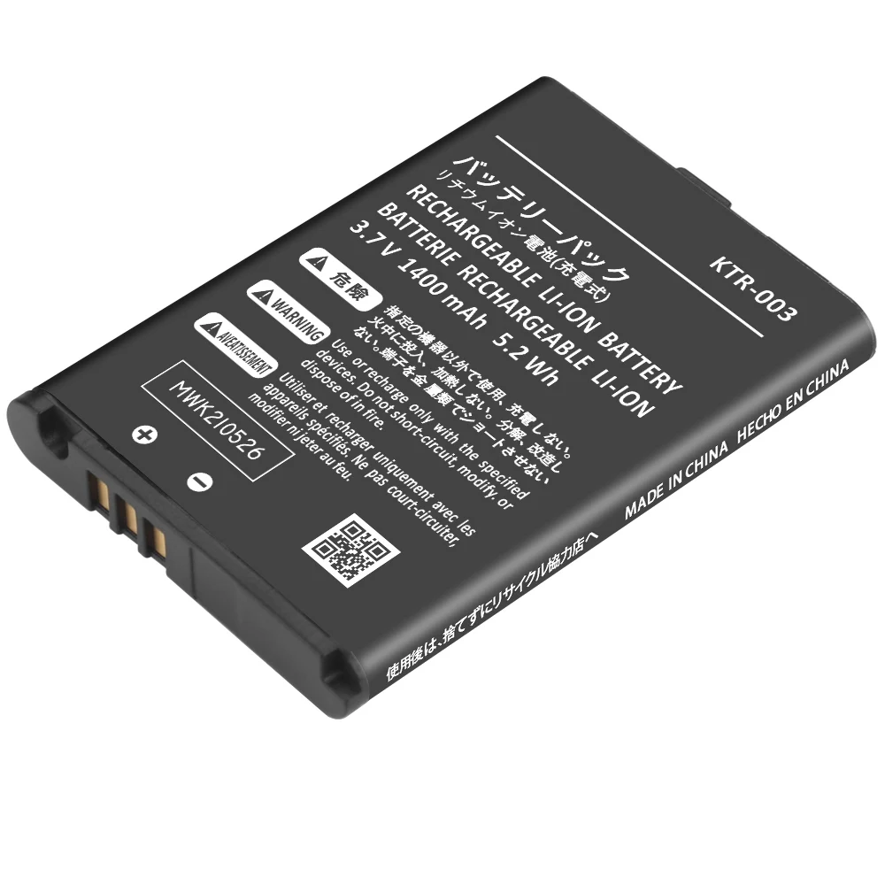 KTR-003 بطارية لنينتندو جديد 3DS N3DS لعبة وحدة التحكم الملحقات